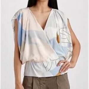 DVF Diane Von Furstenberg Juliette Kimono Silk Top